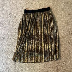 LuLaRoe Gold and Black Women's Skirt